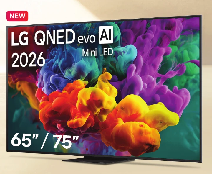 TV LG QNED evo AI Mini LED daripada brosur LG Subscribe